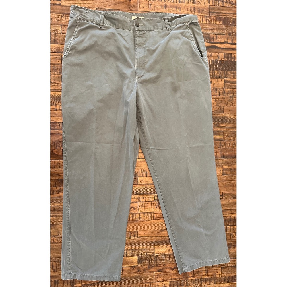 WOOLRICH Men's Khaki Green Casual‎ Chino Pants Size 42 x 32 100% Cotton